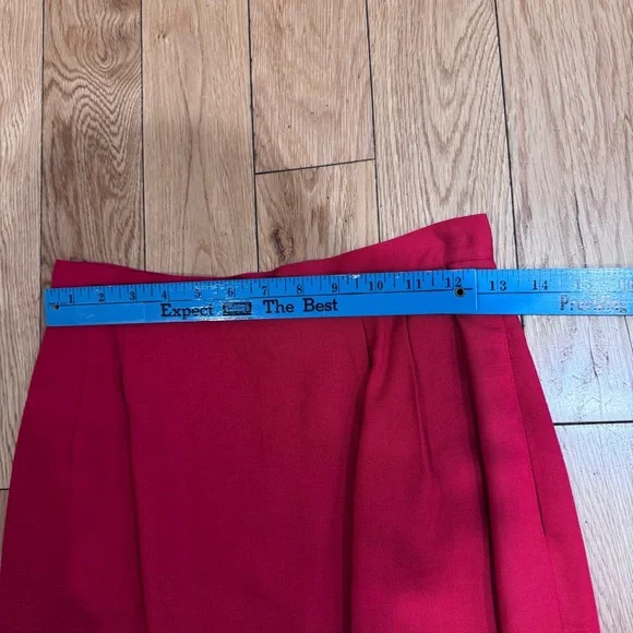 Nordstrom Vintage Red Women's Pencil Skirt with pockets - Picture 10 of 16